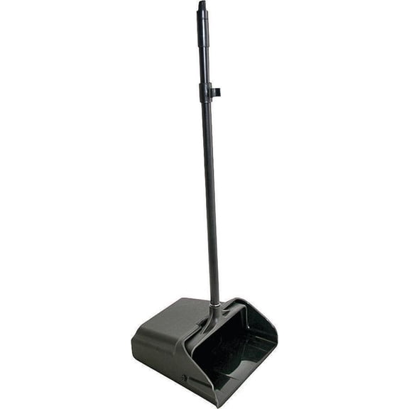 ProSource Pro 2239 Long Handle Dust pan With Wheels, Black