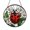 Acrylic 3.5 Inch, variant on Ladybug Flower Faux Stained Glass Suncatcher, Nature Inspired Window Decor for Light Filled Homes