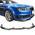thumbnail image 2 of Ikon Motorsports Compatible with 2006-2008 Audi A4 B7 Sedan Front Bumper Lip - Carbon Fiber CF, 2 of 7