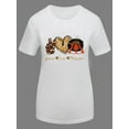thumbnail image 3 of Lovelywholesale Heart Letter Figure Print T-shirt, 3 of 3
