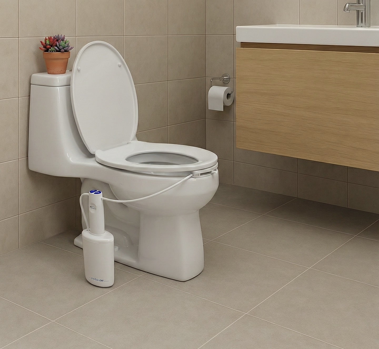 The Traveler by PortaBidets – Portable Rechargeable Travel Bidet | Mounts to Any Toilet | Compact Hygiene Kit for Hotels, Cruises & Gifts for Travelers