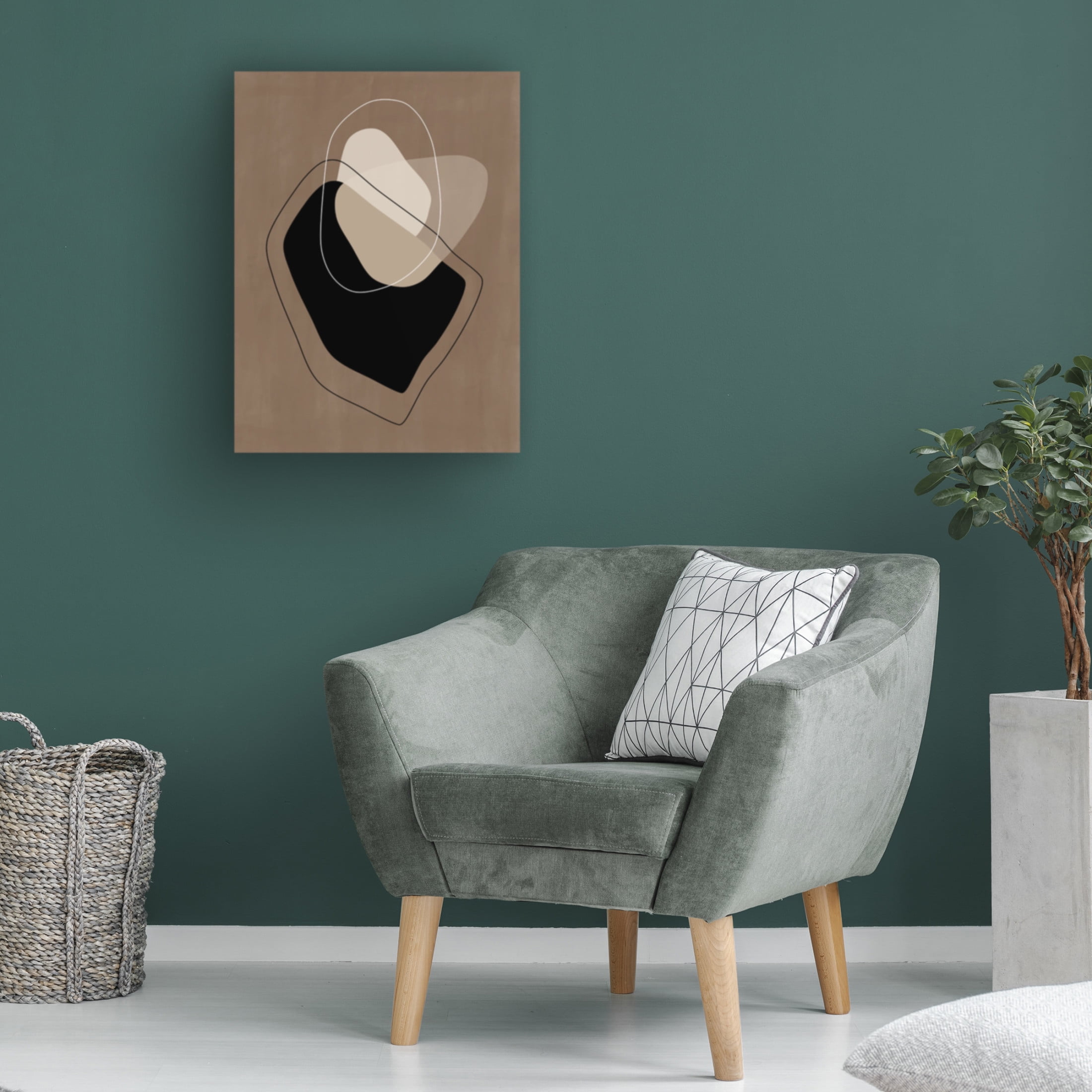 Trademark Fine Art Elena Ristova Neutral Composition Artwork Canvas Wall Art