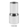 thumbnail image 2 of fastboy Silver White Standard Exhaust Reducer Connector Pipe Tube For Cars Powerful Durable Enhanced 51MM-63MM 1Set, 2 of 6