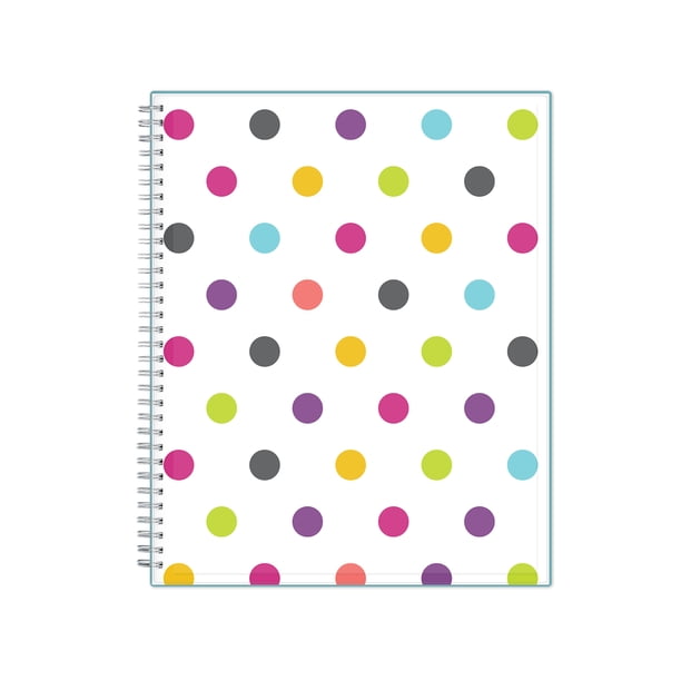 21 22 Weekly Monthly Planner 8 5 X 11 By Blue Sky Cyo Teacher Dots Walmart Com