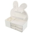 thumbnail image 6 of FRCOLOR Bunny Shaped Pegboard Desk Organizer with Drawers Pegboard Storage Rack Pegboard Shelf Pen Drawer Box for Office Supplies Stationery Headband, 6 of 8