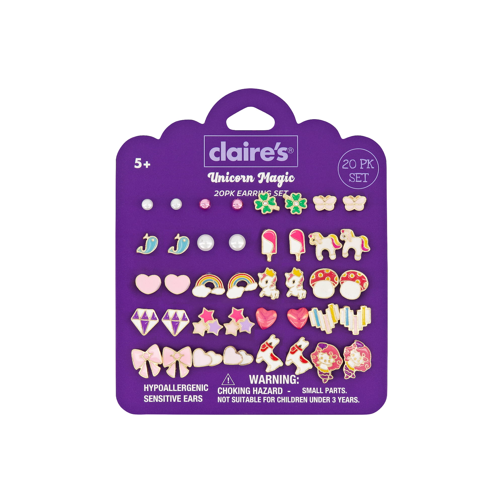 Claire's Multi Earring Studs - Mermaid, 20pcs