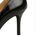 thumbnail image 4 of Women's Pumps Stiletto Pearl High Heel 7.5CM Patent Leather Wedding Evening Party Court Shoes, 4 of 5