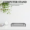 thumbnail image 2 of MRLESS Metal Desktop Monitor Stand Riser with Storage Shelf, Office Laptop Stand Organizer for Computer Desk, Modern Design, 2 of 8