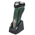 thumbnail image 2 of Rasoirs Électriques pour Hommes Rechargeables Étanches IPX7 Rasoirs Rotatifs avec Tondeuse Escamotable Rasage Humide et à Sec Rasoirs Rotatifs, Vert-Vert Foncé, 2 of 7