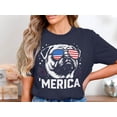 thumbnail image 5 of Patriotic Pug Merica Shirt Graphic Tee Cotton Tshirt 4th of July Gift for Dog Lover, 5 of 7