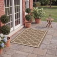 thumbnail image 5 of Safavieh Courtyard Alina Geometric Quatrefoil Indoor/Outdoor Area Rug, Brown/Bone, 2'7" x 5', 5 of 18