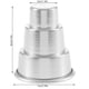 thumbnail image 2 of Advancent Molde para hornear pasteles de 3 niveles, molde para cupcakes de varios niveles, fiesta de bodas, accesorios de panadería para el hogar, Type3 NO3 Advancent HA059808-02, 2 of 6