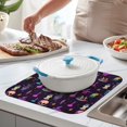 thumbnail image 2 of Mystical Halloween Pattern Dish Drying Mat for Kitchen 1 Pack, Ultra Absorbent Microfiber Dishes Drainer Mats,16x18in(41x46cm), 2 of 6