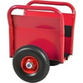 thumbnail image 6 of Heavy Duty Panel Dolly, Slab Dolly with Two Handles, 10" Solid Rubber Tires, 1000 LBS Capacity, Red, 6 of 6