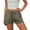 🔥 Army Green, variant on USSUMA Gifts Womens High‑Waist Slimming Loose Cotton‑Linen Pull‑On Shorts Breathable Elastic Waist with Pocket Detail Relaxed Fit for Summer Casual Wear and Beach Outings, Linen, Shorts