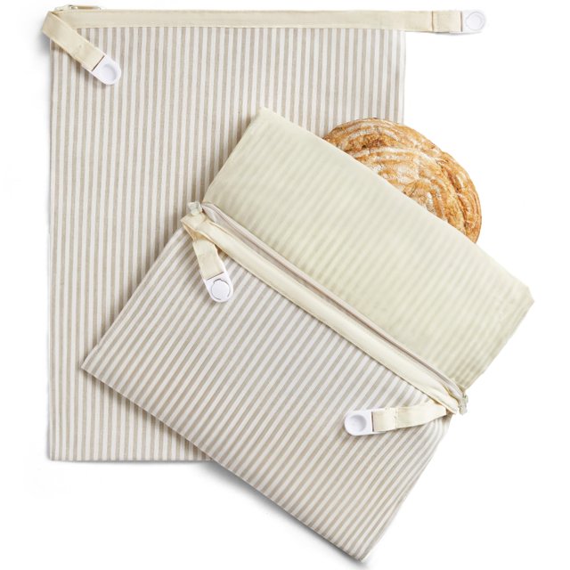 Bolsas de pan BRONYPRO de cera de abejas para masa madre de pan casero, paquete de 2