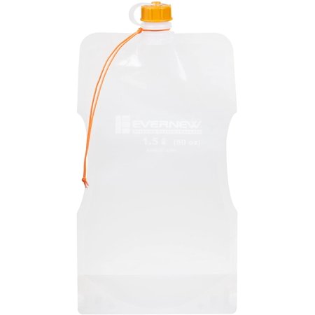 エバニュー EVERNEW ウォーターキャリー 1.5L キャンプ バーべーキュー 水筒 抗菌 自立 コンパクト 登山 軽量 ハイドレーション ウォーターキャリーバ