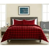 Mainstays Flannel Buffalo Red Plaid Comforter Set - Walmart.com