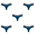 thumbnail image 2 of sweethay Tanga femenina sexy Ropa interior de malla sin costuras Tanga transpirable Tallas grandes Bragas de yoga Calzoncillos Lencería para Verde L 5Conjunto, 2 of 6