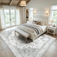 thumbnail image 3 of CHITOOMA 9'x12' Boho Area Rugs for Living Room, Machine Washable Stain Resistant Non-Shed Carpet, Floral Area Rug with Non-Slip Backing for Bedroom, Dining Room, Dorm, Office, 3 of 10
