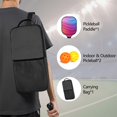 thumbnail image 2 of Pickleball Paddles Set Of 1, Fiberglass Surface, Fluid Smoke Aurora Art Style, 1 Paddle, 2 Balls & Bag, 2 of 5