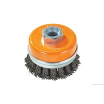 Walter 13G604 Knot Twisted Wire Cup Brush - 6 in. Carbon Steel Brush