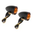 thumbnail image 2 of 2 uds., Luces indicadoras de señales de para motocicleta, lámpara , 12 V, 20 LED, CNC, Color negro universal Cola Luces indicadoras de ámbar, 2 of 8