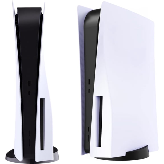 Disc Edition Face Plates Cover Skins Shell Panels for PS5 Console, Accessories for PlayStation 5 Protective Shell Replacement Faceplate (White)