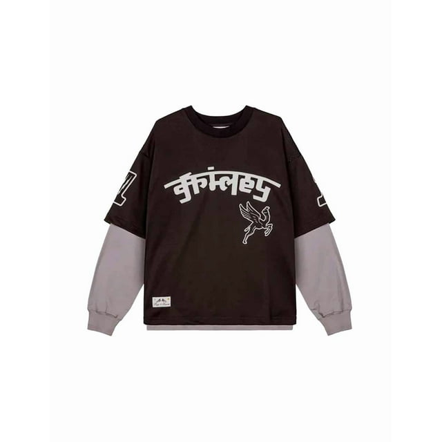 Camiseta Caballero Grimey Race War Mesh Long Sleeve Tee Negro GMLS773