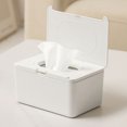 thumbnail image 3 of YSNOOWE 2 Pcs Contenant de Rangement pour Lingettes en Plastique Réutilisable pour Salle de Bain Blanc, 3 of 8