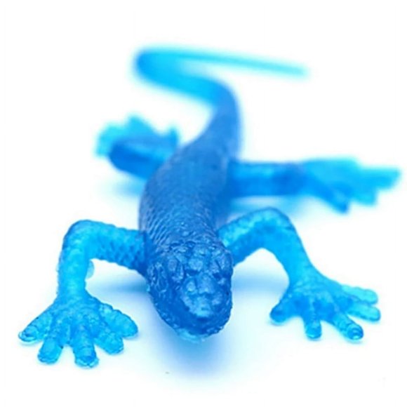 EIMELI 20 Pcs Lézards Collants Animaux Lézard en Caoutchouc Visqueux Rétractable Gadget pour Enfants
