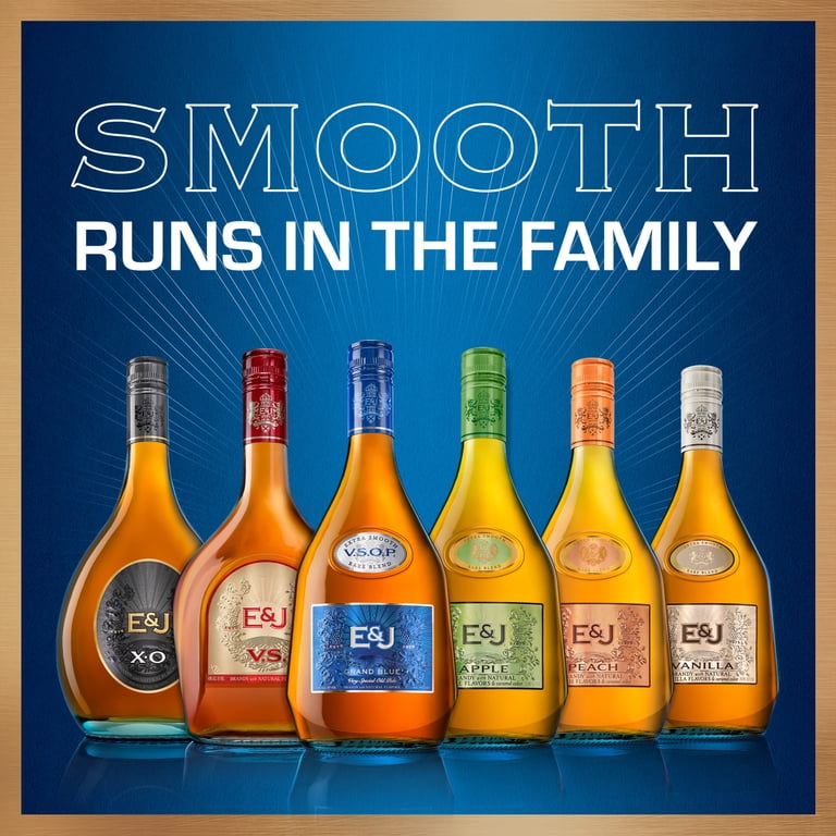 E&J XO Brandy, 750ml Glass Bottle, 40% ABV - Walmart.com