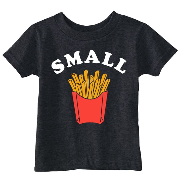Toddler Funny T Shirts Small Fry Sarcastic French Fries Tee For Young Kids