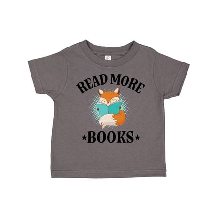 

Inktastic Reading Group Fox Read More Books Gift Toddler Boy or Toddler Girl T-Shirt