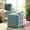 Light Blue, variant on Modway Contour Tufted Cube Performance Velvet Ottoman in Ivory