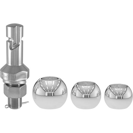 CURT 42225 1-7/8, 2 and 2-5/16-Inch Chrome Steel Switch Ball Set, Up to 8,000 lbs. GTW