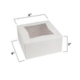 thumbnail image 2 of MT Products White Cupcake Box - 6" x 6" x 3" Bakery Boxes - Pack of 25, 2 of 9