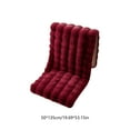 thumbnail image 3 of Winter Plush High-Back Seat Cushion for Chairs, Stools, Sofas, Thick Non-Slip Chair Pad with Straps, Foldable Backrest Cushion for Indoor Outdoor Use, 3 of 5