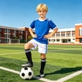 thumbnail image 6 of CHOYURME CHONYURM 4 Pairs Kids Soccer Socks Striped Knee High Socks Baseball Sports Socks for Boys Girls 3-12 Years Old, 6 of 7
