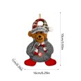 thumbnail image 3 of OAVQHLG3B Christmas Tree Plush Ornaments Set for Xmas Home Party Decor, Christmas Hanging Snowman Elk Santa Claus Bear Decorations, 3 of 6