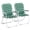 Green, variant on Ktaxon 2Pcs Oversize Patio Lawn Folding Chairs, Outdoor Webbed Portable Seating, Lightweight Steel Beach Dining Chair for Outdoor Yard, Garden (Red & White, Oversized)