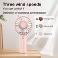 thumbnail image 2 of Ventilador Mano Mini Personal Pequeño Potente 3 Velocidades para Niñas Mujeres Y, 2 of 9