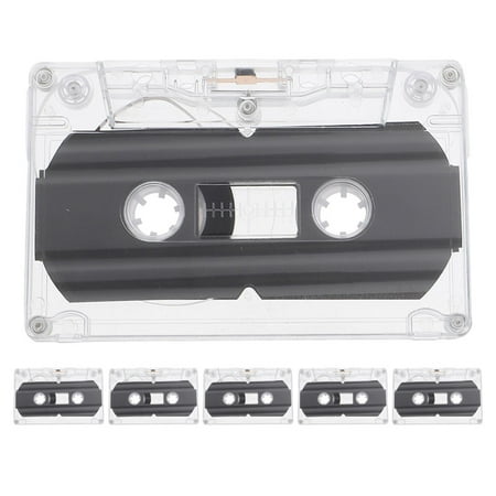 Eease 6 pcs Blank Audio Tapes DIY Empty Cassette Tape 30-minute Recordable Blank Cassette Tapes for Greeting