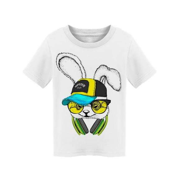 Cool Hipster Bunny With Cap  Tee Toddler's -Image by Shutterstock