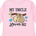 thumbnail image 4 of Inktastic My Uncle Loves Me with Sloth and Hearts Boys or Girls Long Sleeve Toddler T-Shirt, 4 of 5