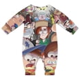 thumbnail image 2 of Gravity Falls Baby Long Sleeve Footless, Infant Playsuit Romper Jumpsuits for Boys Girls, 2 of 8