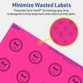 thumbnail image 5 of Avery Printable Round Labels, Neon Magenta, 1.75" Diameter, 200ct, 5 of 11