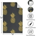thumbnail image 3 of Dreamtimes Pineapple on Black Kitchen Towels, 18 x 28 Inch Super Soft and Absorbent Dish Cloths for Washing Dishes, 4 PCS Reusable Multi-Purpose Microfiber Hand Towels for Kitchen, 3 of 7