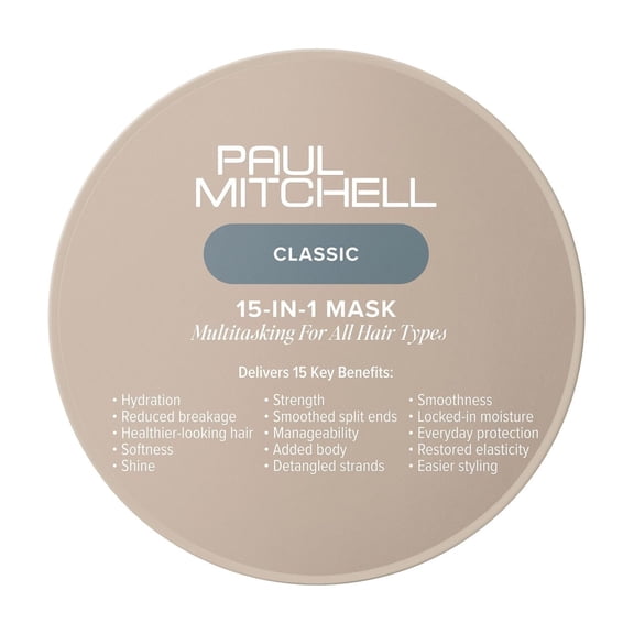 Paul Mitchell 15-In-1 Mask, Multitasking Hair Mask For All Hair Types, 6.7 Oz