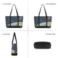 thumbnail image 6 of FORMRS Canvas Laptop Tote Bag for Women with 15.6" Computer Compartments Shoulder Handbag, Blue Earth, 6 of 7